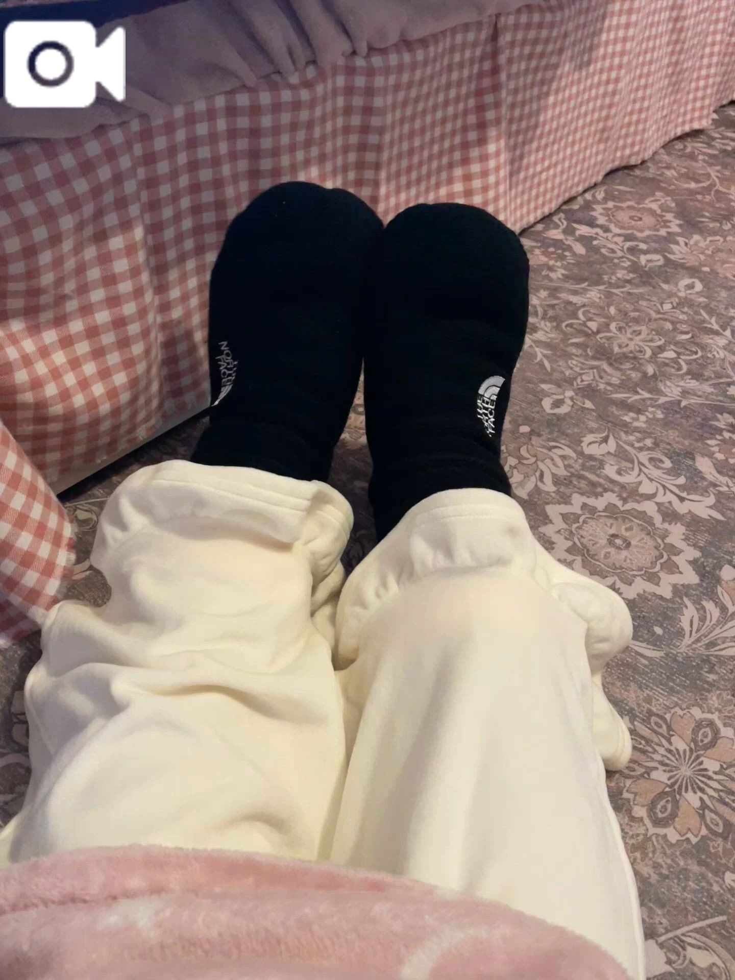 もこもこ靴下罹