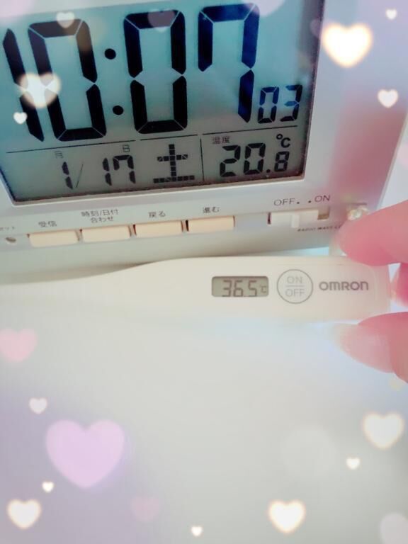 今日の体温♡♡♡