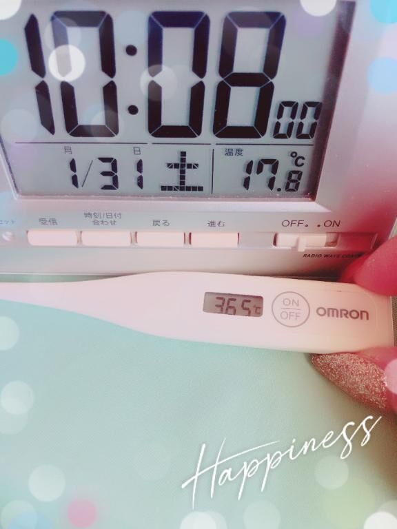 今日の体温♡♡♡
