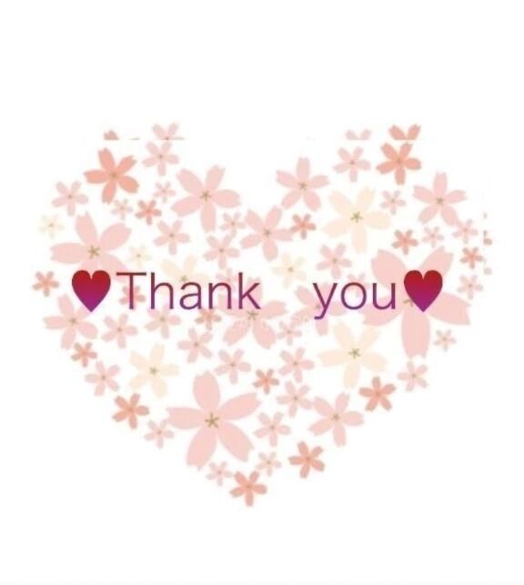 お礼♡