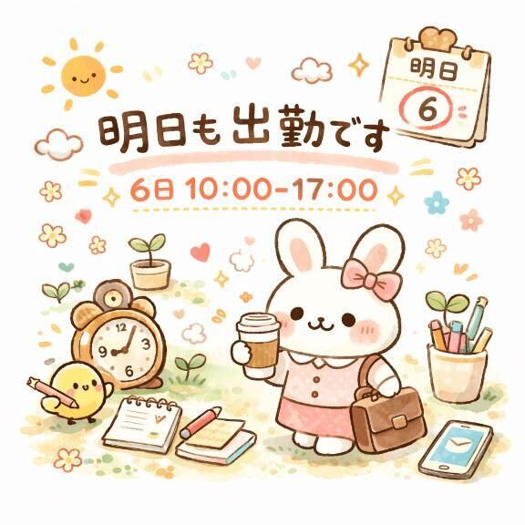 出勤予定💛