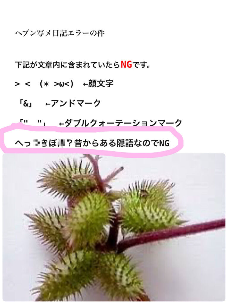 謎のNGワード・24日の御礼I駅M様