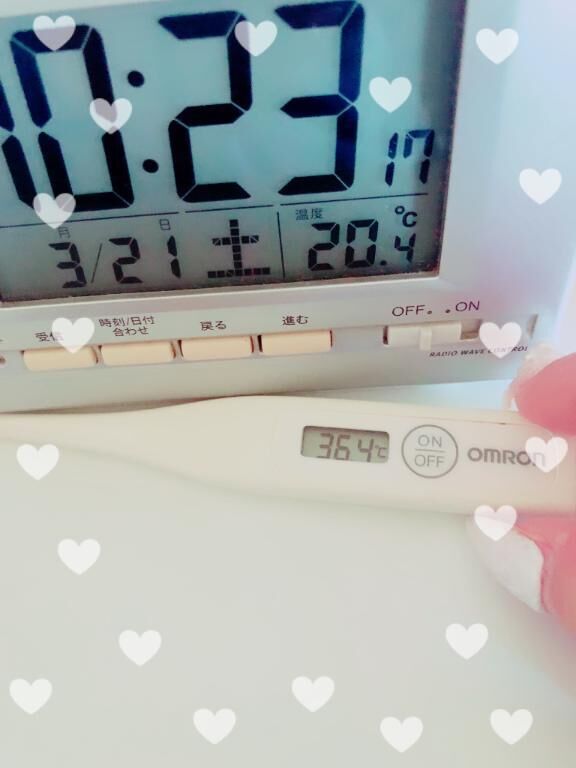 今日の体温♡♡