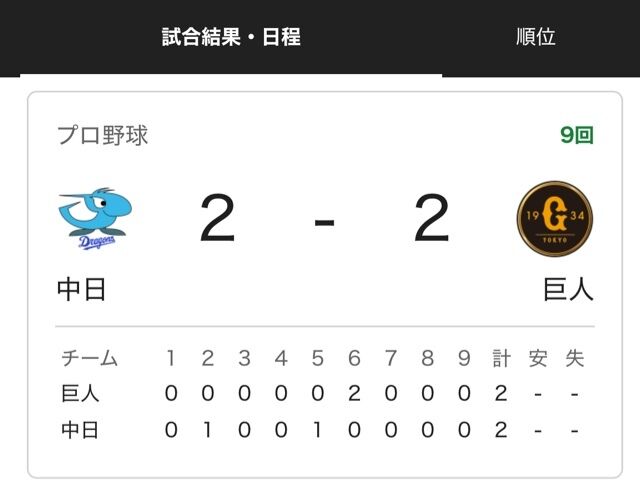中日VS巨人⚾️